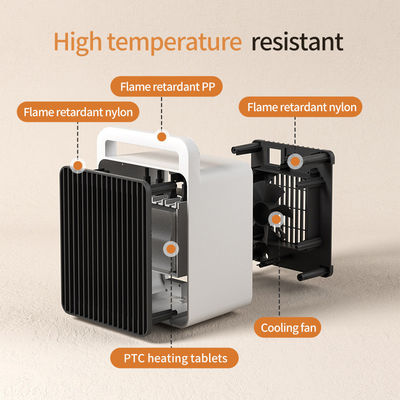 ABS 900W Μίνι έξυπνη επιφάνεια τραπεζιού φορητό ηλεκτρικό θερμαντήρα Handy επιφάνεια εργασίας PTC θερμαντήρα ανεμιστήρα