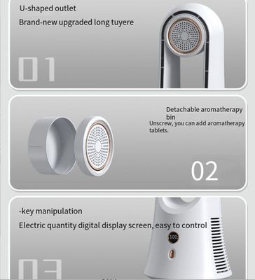 Αγγλικά Εργασιακή Γλώσσα USB Powered Desktop Fan Μεγάλος αέρας αρωματοθεραπεία Leafless ανεμιστήρας