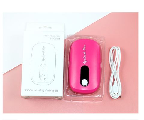 Χειροκίνητο USB επαναφορτιζόμενο στεγνωτήρα βλεφαρίδων ανεμιστήρα για ταχεία ξήρανση της κόλλας επέκτασης βλεφαρίδων