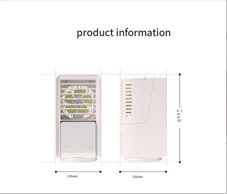 Φανατικός ανεμιστήρας ψύξης νερού USB Μικρός ψυκτικός αέρας τραπεζικού τύπου με 3 τρόπους ανέμου χαμηλό/μεσαίο/υψηλό 14*14*26CM