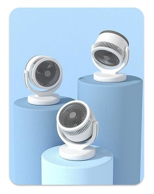 360° περιστροφικός μικρός ανεμιστήρας κονβέκσης με ανεμοστρόβιλο για τοποθέτηση σε οικιακό τραπέζι