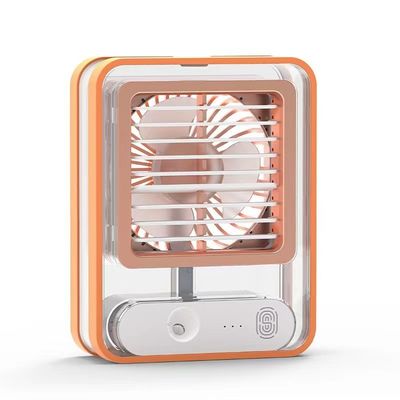 USB επαναφορτιζόμενο 420g επιτραπέζιο τραπέζι στέκεται ψύκτης αέρα κλιματισμός ανεμιστήρας με φως LED